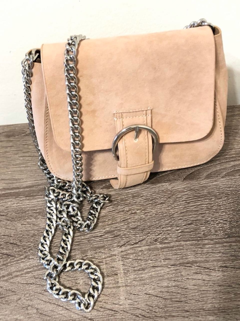 Purse / crossbody bag from Sabo Skirt with silver chain strap and silver buckle